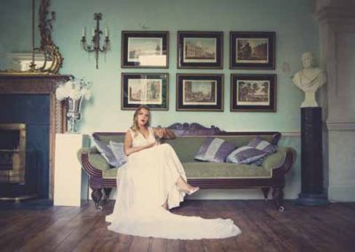 Bride in Gloster Music Room
