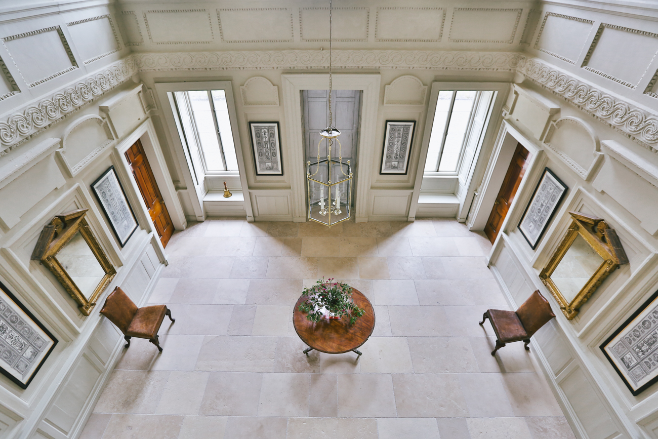 Front Hall from Balcony at Gloster House