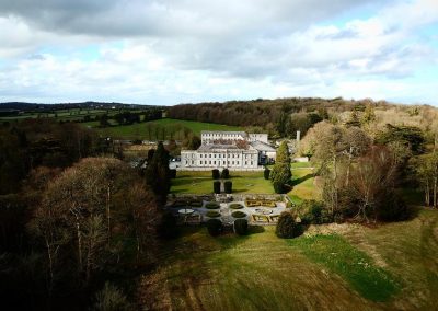 Gloster House and Gardens Aerial Shot