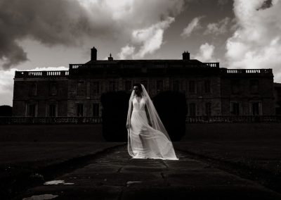 Gloster House Dark Front with Bride